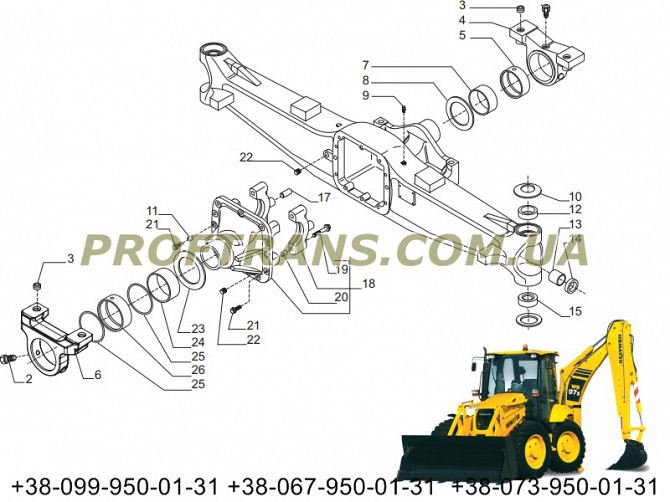 Суппорт моста Komatsu Wb97s корпус моста ca0140701 ca0643021 140701 643021 Львов - изображение 1