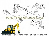 Цапфа Komatsu Wb97s коматсу поворотный кулак, рулевой механизм Комацу вб97 ca0146961, ca0146962 із м. Львів