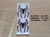 Наклейка на авто Паук Черный 1 пара выпуклая із м. Бориспіль