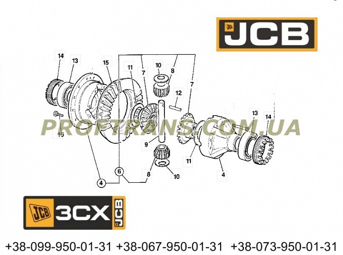 448/23500 дифференциал Jcb Cx3 Львів - зображення 1