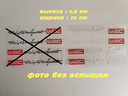 Наклейки на ручки авто Wrc Белая с красным ( светоотражающая ) із м. Бориспіль