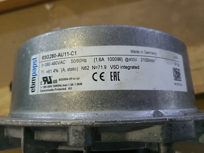 Вентиляторы Ebmpapst R3g280-au11-c1 Суми - зображення 1