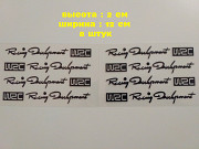 Наклейки на ручки авто Wrc 8 шт Чёрная номер 4 из г. Борисполь