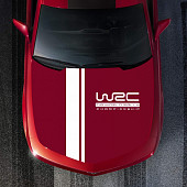 Наклейка на капот авто две полосы+wrc из г. Борисполь