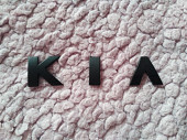 Металлические буквы Kia Чёрная на кузов авто не ржавеют из г. Борисполь