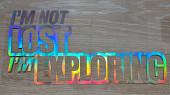 Наклейка на авто im not lost im exploring переводится Я не потерялся, я исследую из г. Борисполь