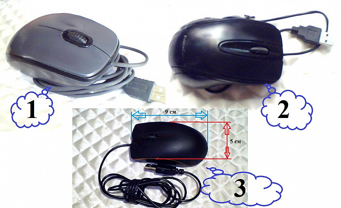 Мышка компьютерная Usb Logitech M-90 & Fc-rx839m & W460194 Миколаїв - зображення 1