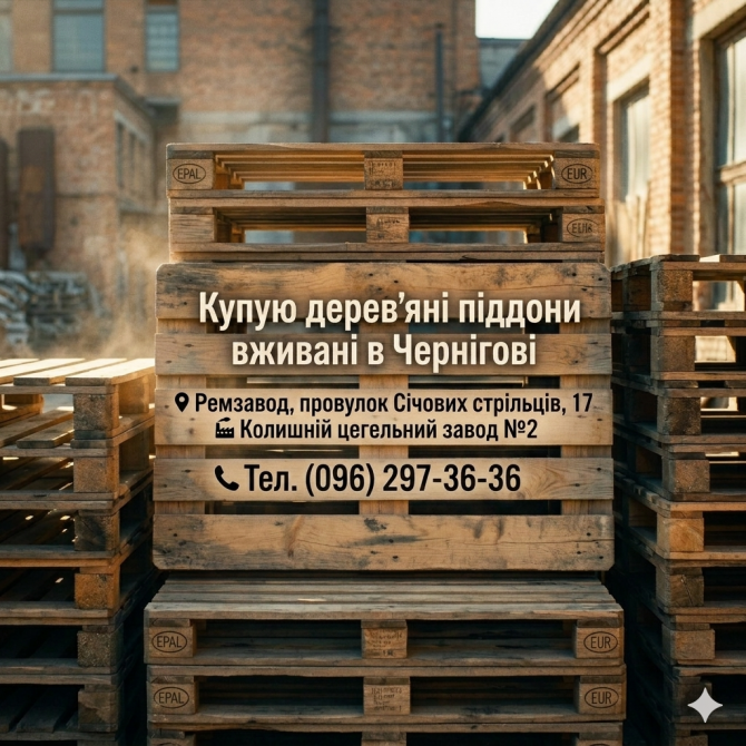Піддони вживані купую в Чернігові Чернигов - изображение 1