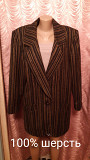 Пиджак винтажный женский оверсайз, жакет. 100% шерсть. 46-48 размер. из г. Днепр