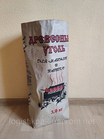Мешки бумажные под древесный уголь 3 кг Харків - зображення 1