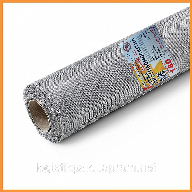 Сетка оконная от комаров 1.8х30 м FiberGlass (серая) Харків - зображення 1