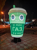 Уличная реклама заправки с подсветкой из г. Киев