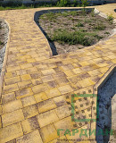 Широкоформатная тротуарная плитка Модерн в цветах колормикс с укладкой в Запорожье Запоріжжя