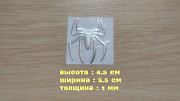Наклейка на мото, авто Паук серебро із м. Бориспіль