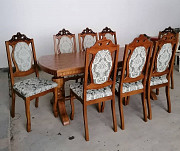 Стіл Ренесанс у класичному стилі зі стільцями 8шт з дерева із м. Київ