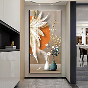 Luxurious floral crystal porcelain painting mural Київ
