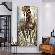 Modern background wall abstract painting horse print art painting Київ