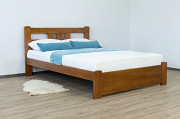 Двоспальне ліжко Геракл з масиву бука з низьким узніжжям із м. Київ