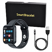 Смарт-часы Smart Watch T88 Спортивные с пульсометром, тонометром, два браслета. Цвет: черный Львів