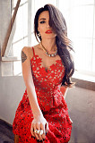 Сукня червоного кольору, мереживо, Self Portrait. из г. Одесса