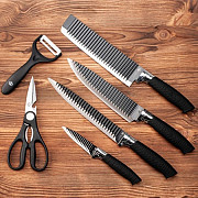 Набір кухонних ножів із сталі 6 предметів Genuine King-b0011 із м. Київ