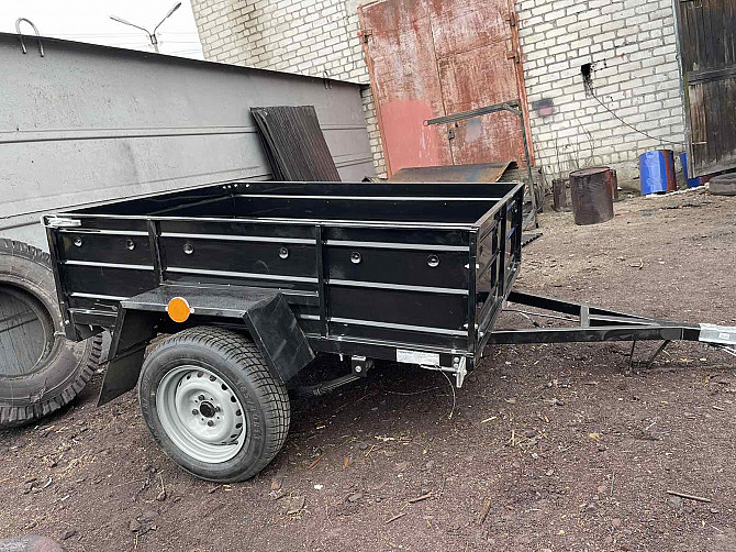 Новий причіп Кременчуцького заводу 170х130х40 на ресорах Волга та інші Бахмач - зображення 1