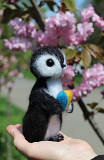 Пингвин игрушка валяная из шерсти интерьерная ручной работы пінгвін іграшка валяна птах мягкая птица із м. Одеса