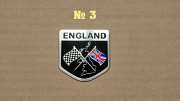 Наклейка Флаг Англии на авто мото алюминиевая із м. Бориспіль