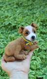 Пес Патрон іграшка валяна з шерсті інтерєрна собачка хендмєйд песик патріотичний собака игрушка щеня из г. Одесса