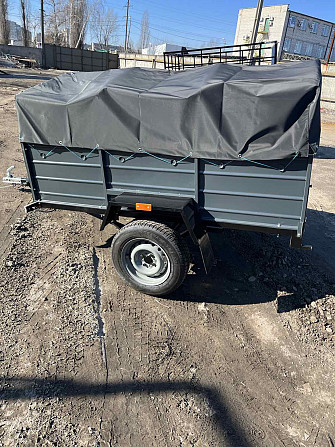 Новий причіп на пряму від виробника 200х130х50. Тент у подарунок Сквира - зображення 1