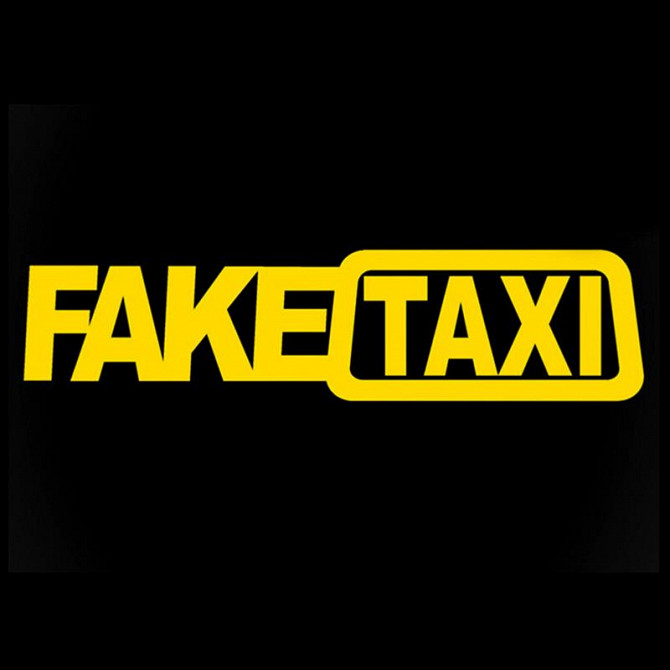 Наклейка Faketaxi жёлтая светоотражающая на авто-мото Борисполь - изображение 1