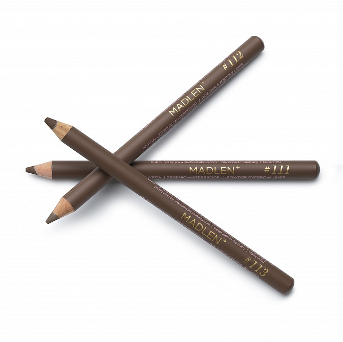 Пудровый карандаш для бровей №111 №112 №113 Madlen Powder Eyebrow Pencil Мукачево - изображение 1