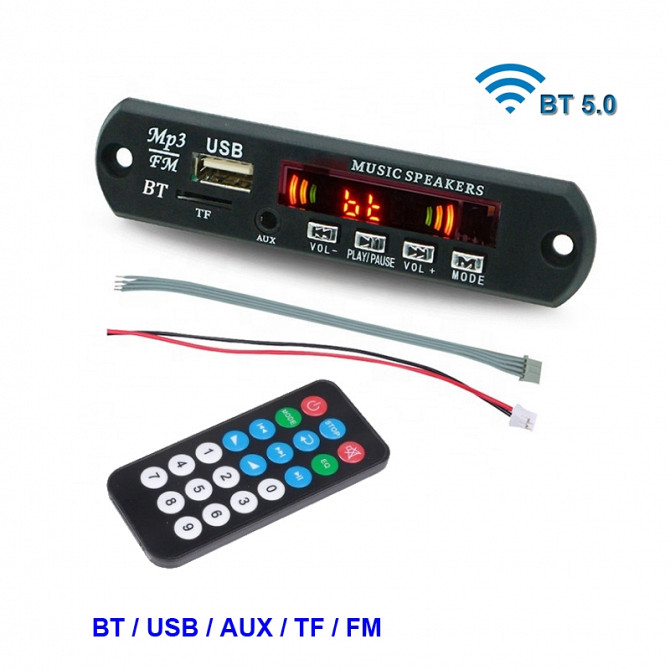 Mp3 Bluetooth модуль декодер 12 v вольт без усилителя Борисполь - изображение 1