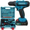 Шуруповерт Makita 331 Dwe (24v, 5.0ah) с набором инструментов, запасной аккумулятор із м. Київ