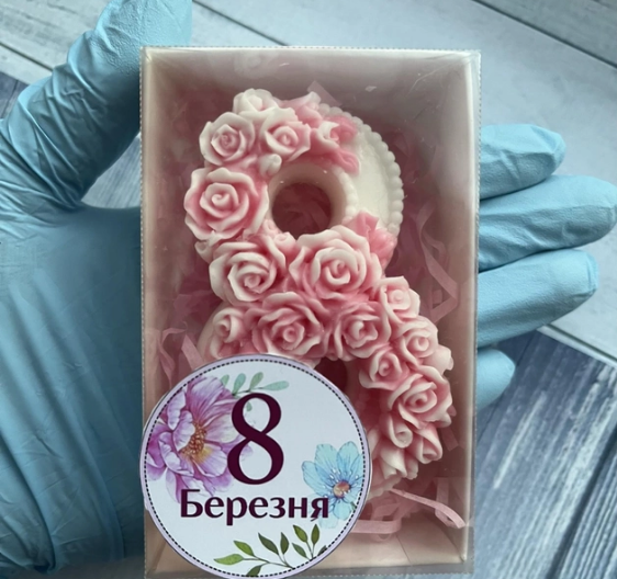 Подарунковий набір з мила в коробочке до 8 березня Vb-015-kr Дніпро - зображення 1