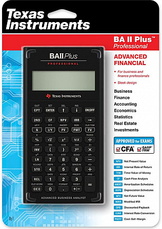 Финансовый калькулятор Texas Instruments BA II Plus Pro новый в блистере Киев - изображение 1