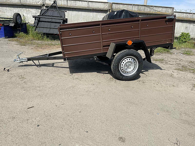 Новий авто причіп від виробника 210х130х50 на ресорах Волга Бахмач - зображення 1