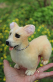 Коргі собачка валяна іграшка з шерсті інтерєрна собака войлочная сувенір из г. Одесса