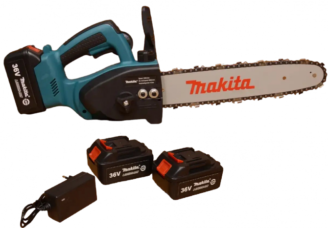 Аккумуляторная цепная пила Makita З6в 6А , электропила с двумя аккумуляторами Київ - зображення 1