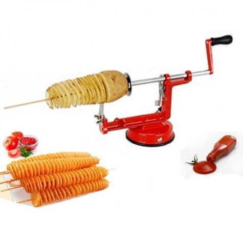 Машинка для резки картофеля спиралью Spiral Potato Slicer Чипсы Top Київ - зображення 1