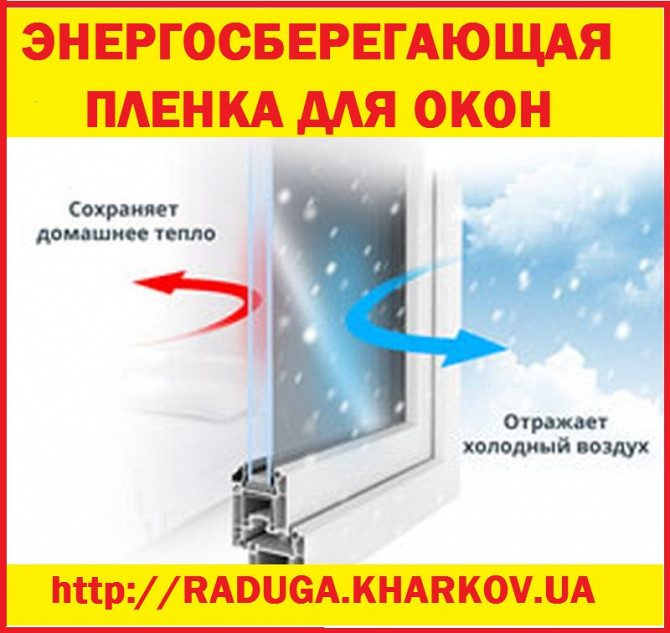 Теплосберегающая пленка на окна 2м Х 3м(25 мкрн),Франция Харьков - изображение 1