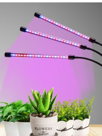 Ультрафиолетовая лампа для растений j22wl-03 Led Light Полный спектр 3 головы Led Киев - изображение 1