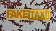 Наклейка на автомобиль Faketaxi Жёлтая светоотражающая із м. Бориспіль