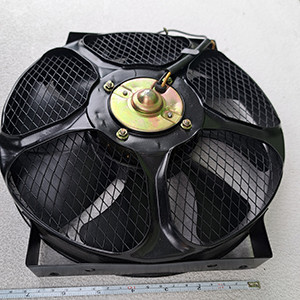 Продаж - вентилятор конденсатора 12v, 10 дюймів металевий дифузор штовхаючий 80 Wt Киев - изображение 1
