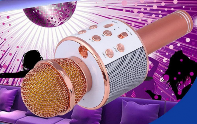 Bluetooth микрофон для караоке с изменением голоса Топ цiна! Київ - зображення 1