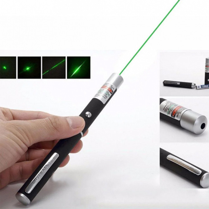 Лазерна указка Green Laser Pointer, лазери із зеленим променем лазера, лазерна указка для презентаці Львів - зображення 1
