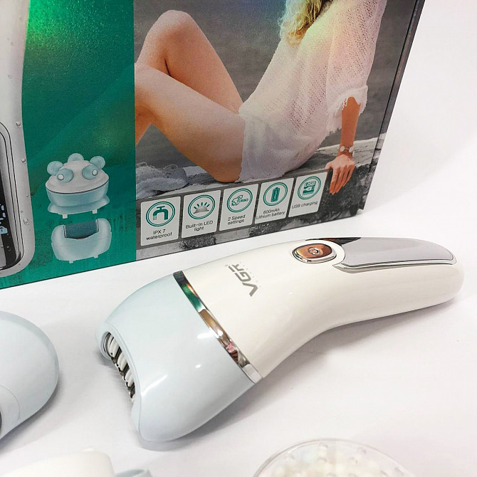 Бездротовий водостійкий жіночий епілятор для обличчя та тіла 6в1 з Usb Киев - изображение 1