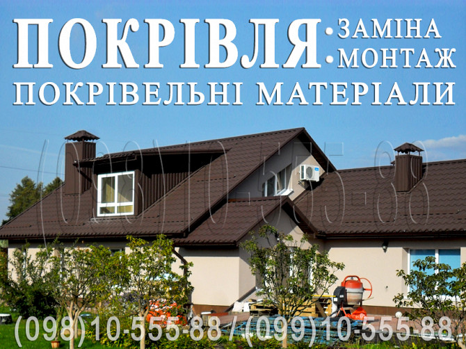 Кровельные работы Великие Дмитровичи, Малые Дмитровичи. Монтаж, замена кровли. Строительство крыши Київ - зображення 1