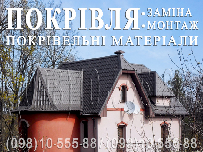 Кровельные работы Великие Дмитровичи, Малые Дмитровичи. Монтаж, замена кровли. Строительство крыши Київ - зображення 1