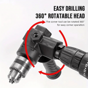 Адаптер портативний 90° трикулачковий патрон для дриля. Київ